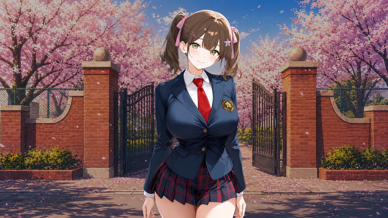 Nevergrad character-focused screenshot of Sea at the school gate
